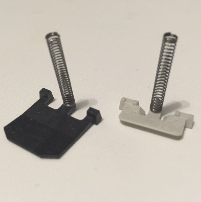Buckling springs from an IBM Model F (left) and a Model M (right)