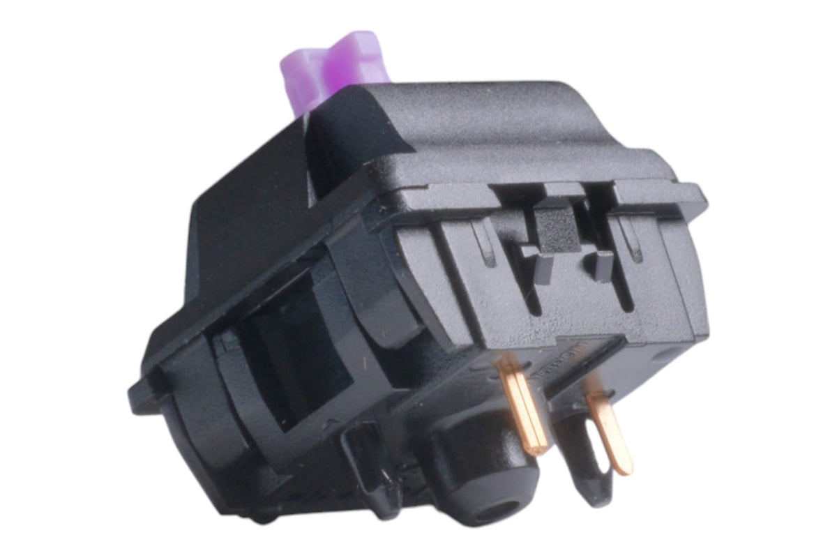 Gateron Oil King Silent Tactile switch, pin-side angled view