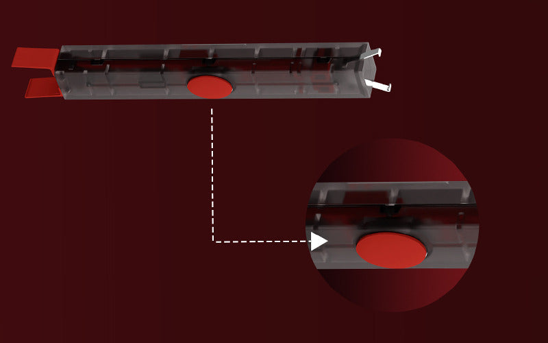 Gateron Twins puller side view with press-release button detail