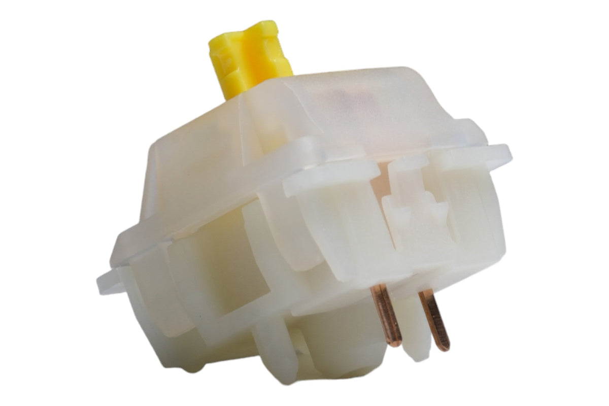 Gateron Milky Yellow Pro KS-3 linear switch, side view